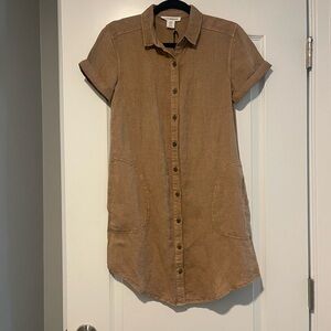 Lucky Brand Tan Shirt Dress